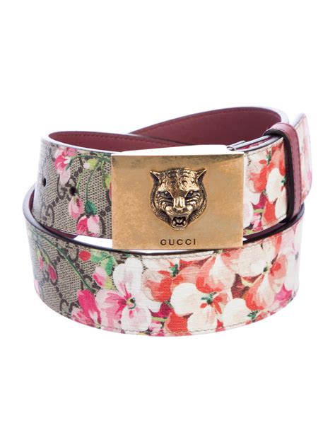 gucci belts flowers style|gucci flower belt women's.